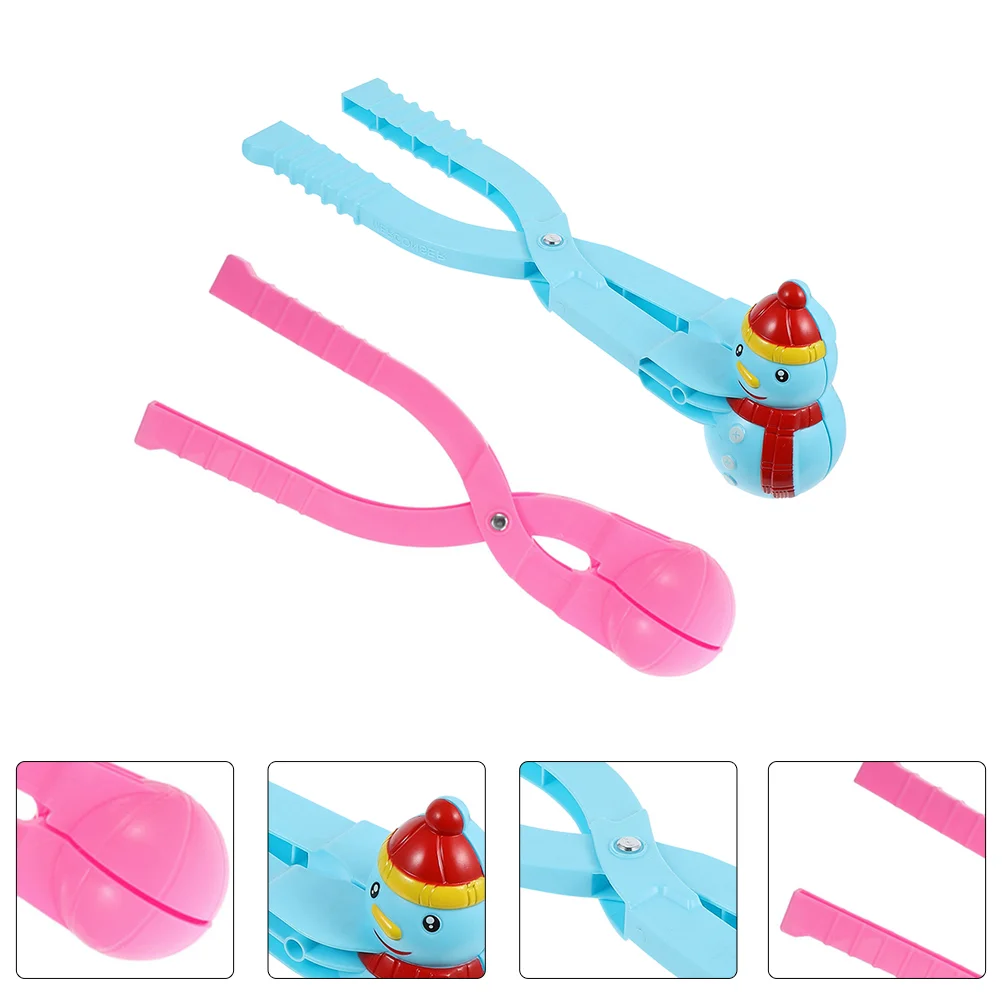 

2pcs Snowball Clips Snowball Maker Children Outdoor Winter Snow Molds