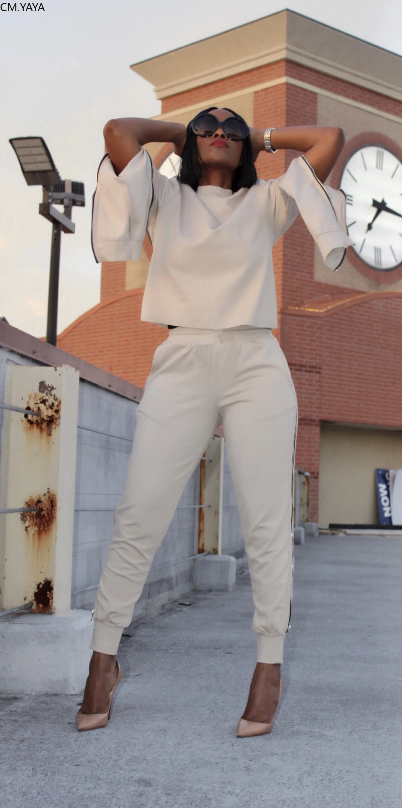 GL Winter Women Tracksuits O-Neck Solid Full Sleeve T-Shirt Top Long Pants Suits Zipper two piece set Casual Sporty Outfits 126 |