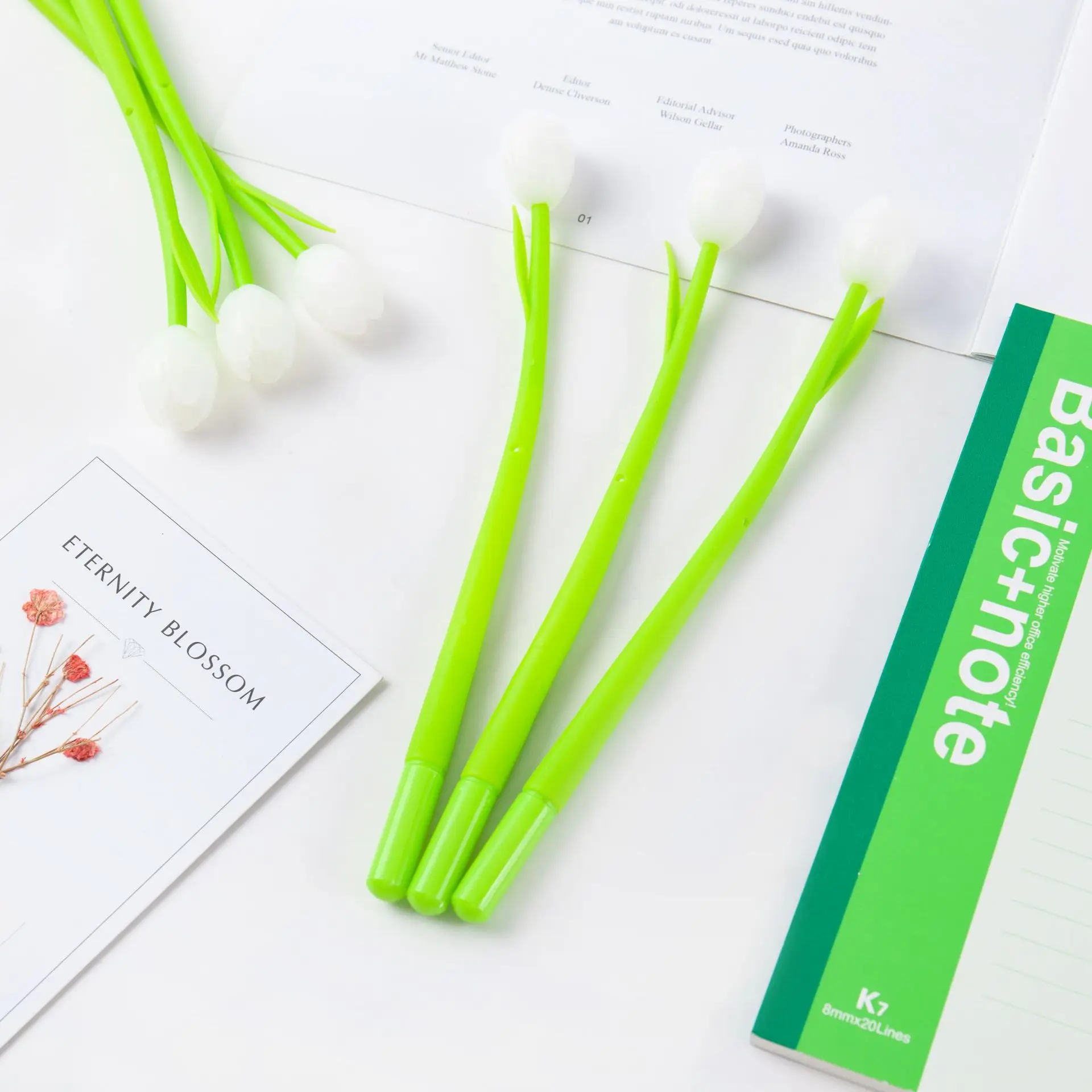 1 шт./комплект из 3 предметов 5 шт. милые меняющие цвет в форме тюльпана от гелевая