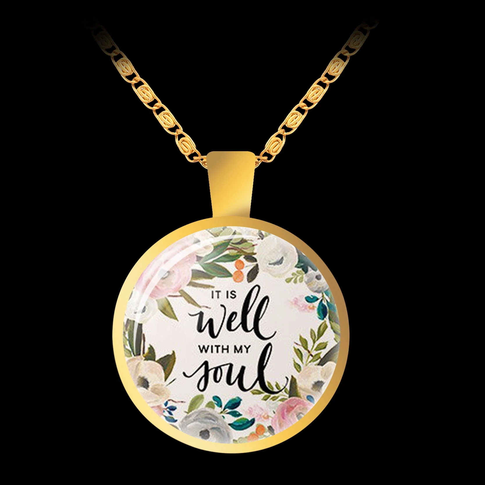 Библейский стих вдохновляющие цитаты стеклянный купольный кабошон