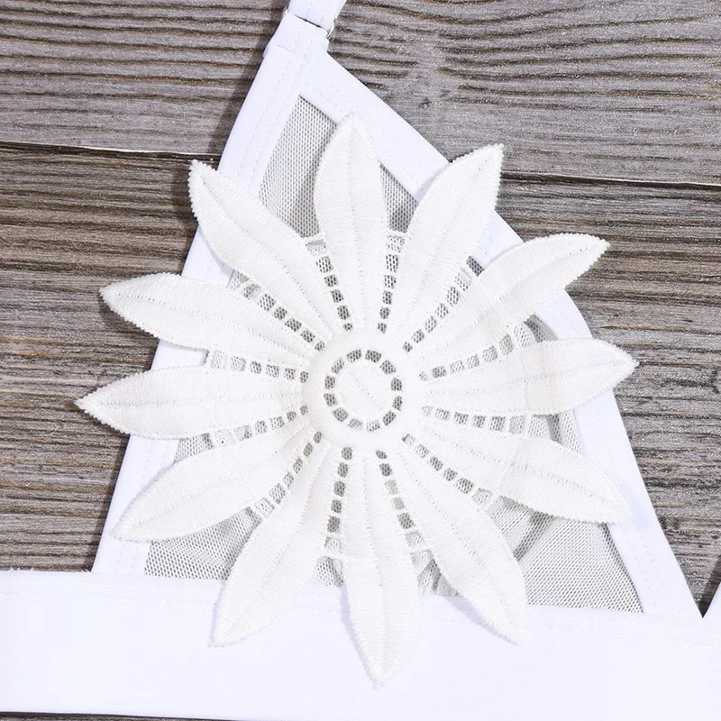 Пикантный комплект бикини с цветочным принтом женский костюм купальник низкой