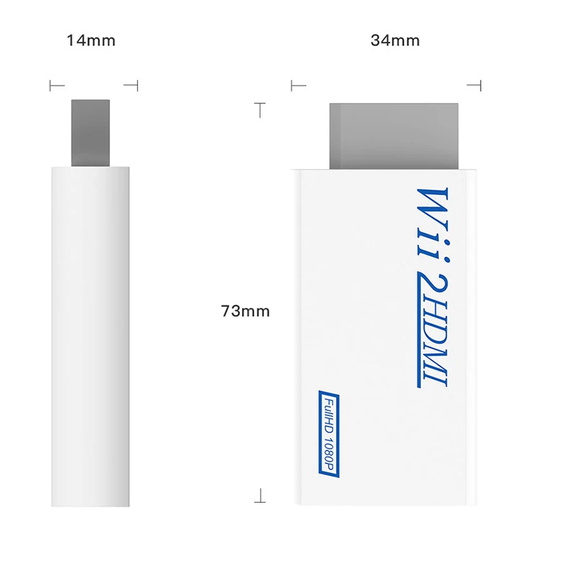 Для wii в HDMI конвертер wii 2HDMI с 3,5 мм аудио видео выход автоматический адаптер с поддержкой NTSC 480i PAL 576i 1080P