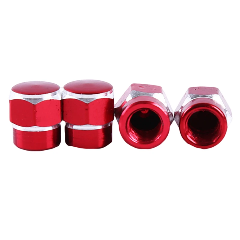

4pcs Car Tire Valve Stem Caps Bolt-in Aluminum Hexagon Valve Caps Car Wheel Tires Valves Tyre Stem Air Caps