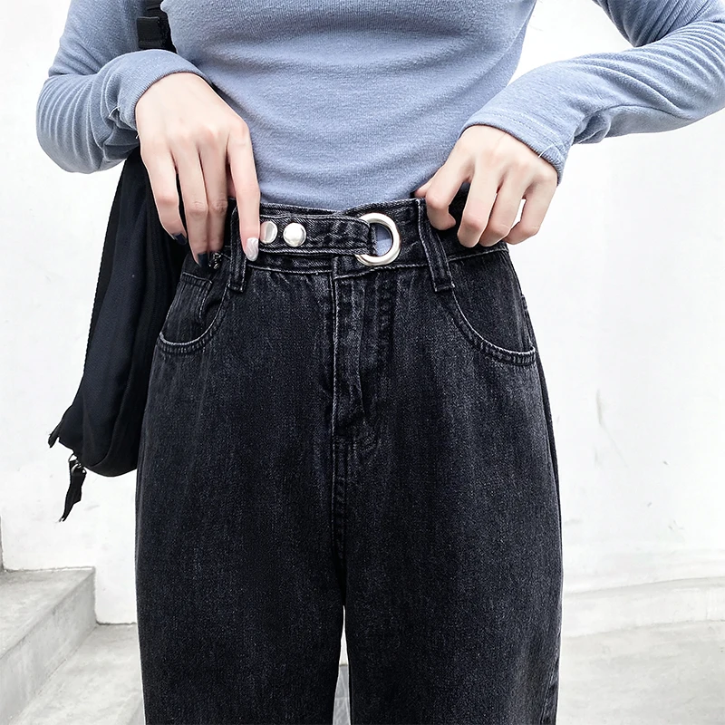 

Fashion Vintage Boyfriend Jeans Women High Waist Straight Mom Denim Jeans Autumn Winter 2021 Jeans Streetwear Chic Pants