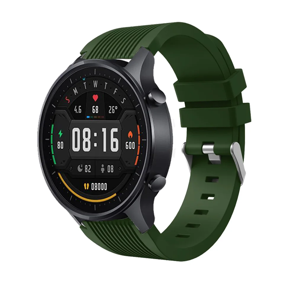 

22mm Sports Watch Band Silicone Strap Bracelet For Xiaomi Mi Watch Color Smart Watch Breathable Wristbands Ремешок