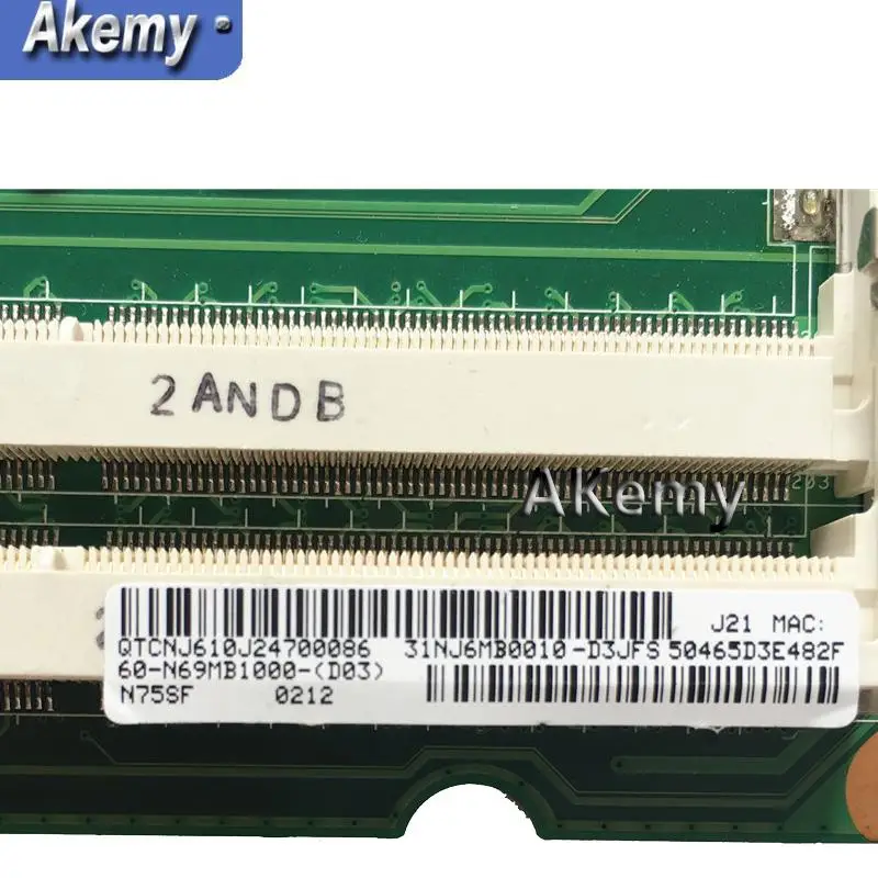 XinKaidi для ASUS N75SF материнская плата HM65 REV 2 60-N69MB1400-C03 | Компьютеры и офис