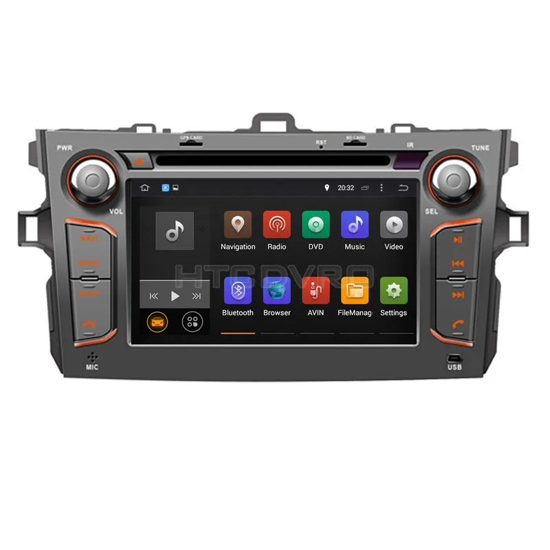 YMODVHT 7 дюймов 4G Восьмиядерный Android 9 0 1 автомобильный dvd плеер для Toyota Corolla 2006 2007 2008