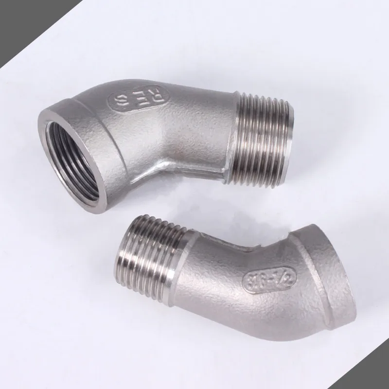 1/8 &quot1/4" 3/8 &quot1/2" 3/4 &quot1" Женский х Мужской Локоть улицы резьбы на 45 градусов SS
