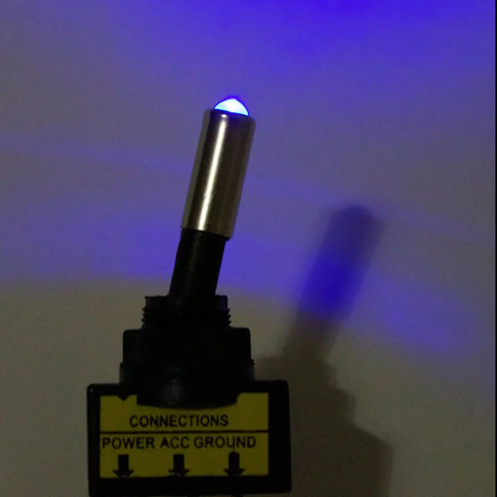 12V 20A Car Auto Blue LED Light Toggle Rocker Switch 3 Pin 3P SPST On/Off | Автомобили и мотоциклы