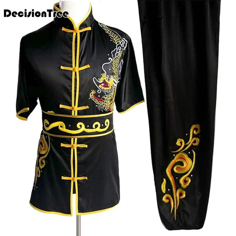 2021 Китайская одежда Тай Чи вушу костюм для боевых искусств кунг-фу Униформа с