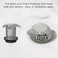 gadgets shower sink drain cover bath plug shower drain hair stainless steel catcher sink filter prevents hair from clogging