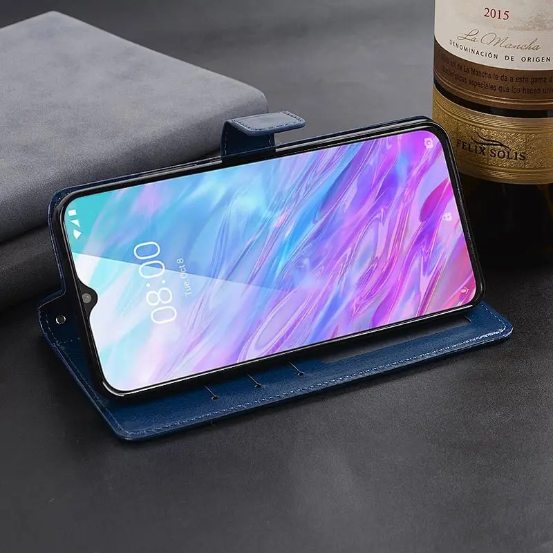 Чехол для смартфона Zte Blade 20 кожаный чехол-книжка с подставкой и отделениями карт