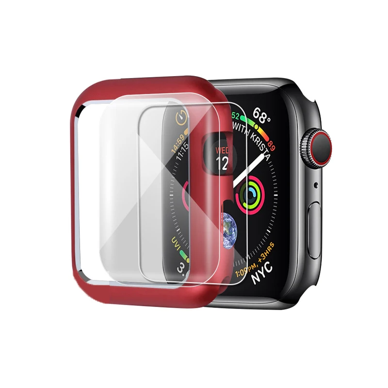 Magnetic cover For Apple Watch case apple watch 5 4 3 44mm/40mm iwatch band 5 42mm/38mm screen protector protective glass