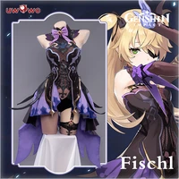 uwowo game genshin impact cosplay fischl costume outfits dress special for halloween carnival uniforms