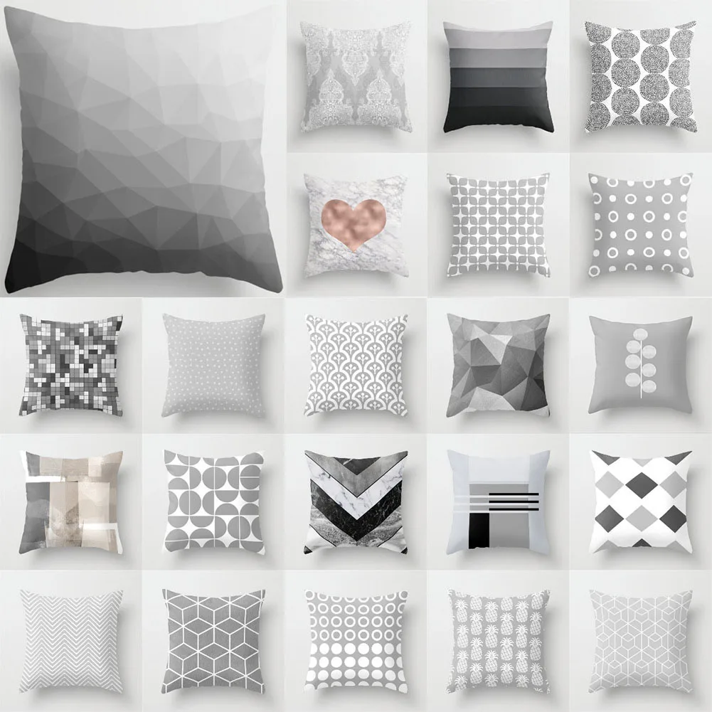 

45x45 см серия с геометрическим рисунком в скандинавском стиле обнимающая Подушка Чехол декоративная наволочка диванная Подушка Чехол домаш...