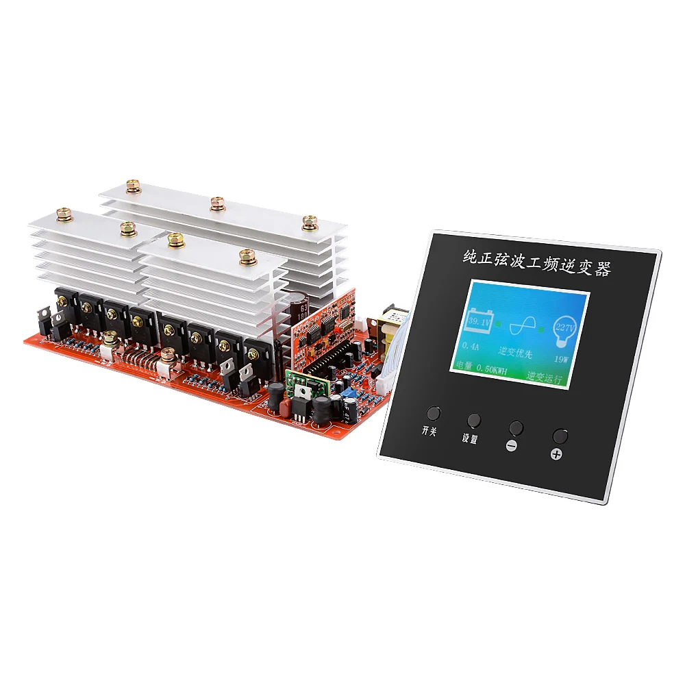 DC 12V 24V 48V To 220V Pure Sine Wave Inverter Frequency Board With LCD Display Circuit Main Model inverters For DIY | Обустройство