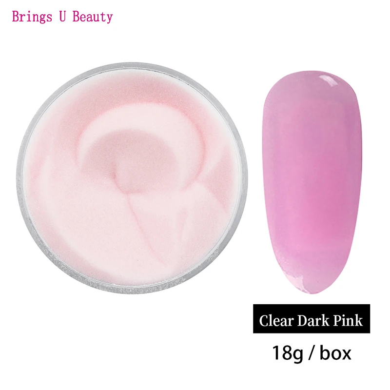 BU-18g-C-Dark Pink Очень тонкий, 18 г/кор., розовый, белый, телесный цвета, французский маникюр, погружной порошок, без лампы, для лечения Ногтей, Dip порошок, гель для ногтей, натуральный, сухой - Цвет: BU-18g-C-Dark Pink