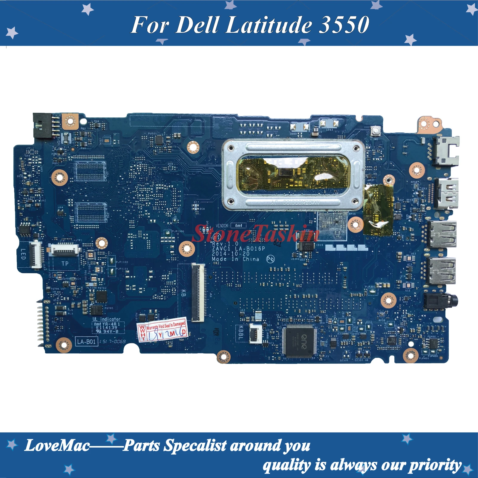 Лучшая цена для ноутбука Dell Latitude 3550 материнская плата ZAL50/51/60/61 CN-0MPNR0 MPNR0 SR23Y LA-B071P