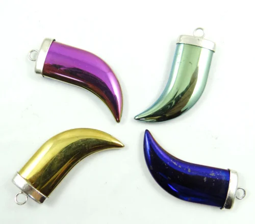 Натуральный кристалл кварца титана гематит ручной работы рога драгоценный