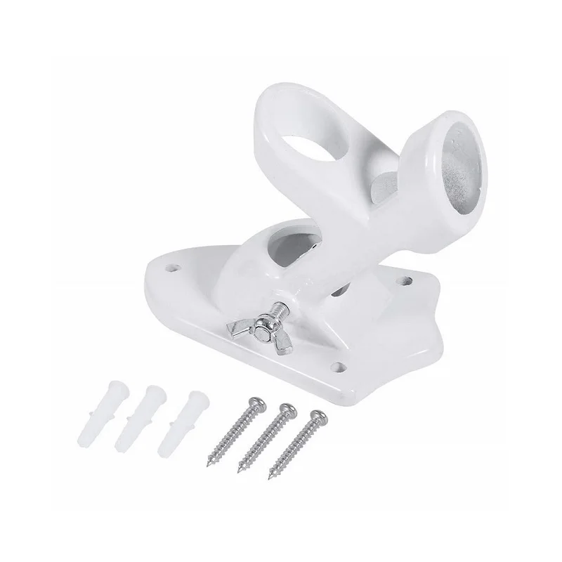 Белый Регулируемый кронштейн для флага сверхпрочный алюминиевый держатель