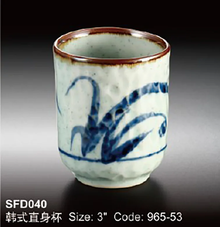 

Japanese and Korean-Style Straight Ceramic Cup Chinese Hand-Painted Creative Teacup Coffee Mug Orchid Milk Cups 3 Style Optional
