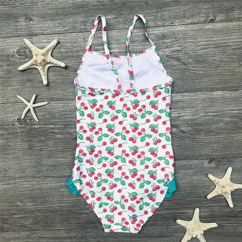 Купальный костюм для девочек 2 6 лет с фруктовым принтом купальный мультяшным