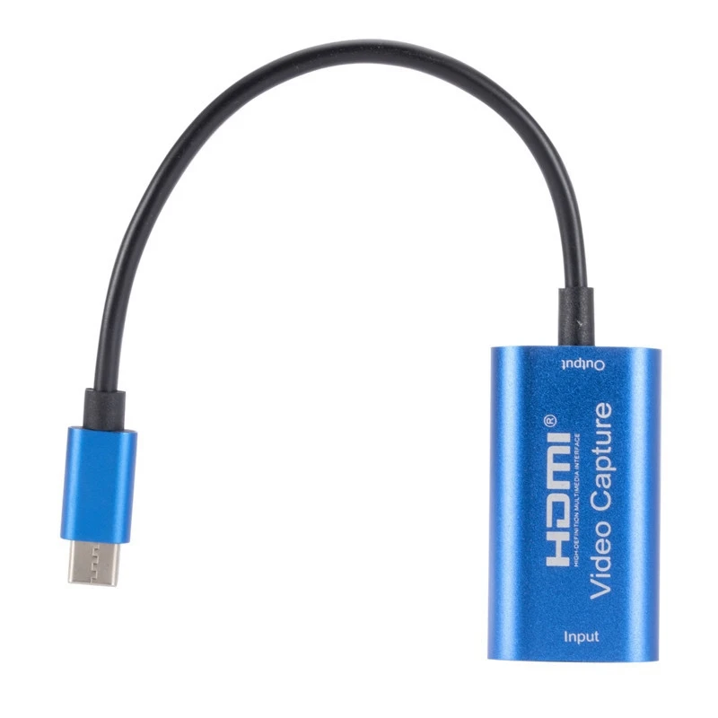 Карта видеозахвата Type-C HDMI-совместима с игрой Запись видео в реальном времени