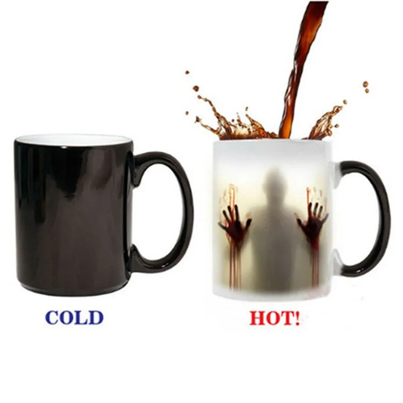 Кружки &quotХодячие мертвецы&quot новая мода меняющая цвет Термочувствительная