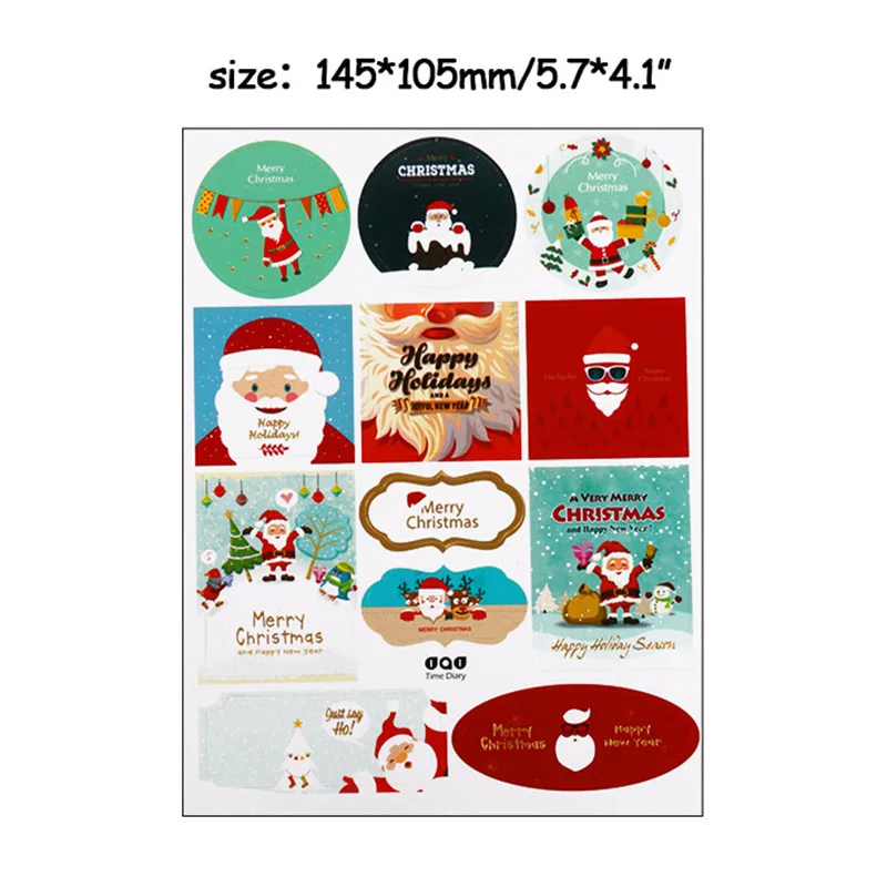 2sheet Stickers Рождественский Адвент-календарь 1-24 цифры наклейка s Рождественская бумажная наклейка-календарь Navidad Kerst украшение для дома натальные поставки - Цвет: 2sheet Stickers