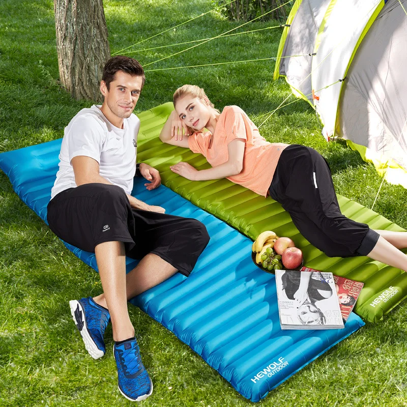 

Hewolf Ultralight Outdoor Inflatable Cushion Sleeping Camping Mat Sleeping Pad Mattress for Camping Hiking Backpacking Travel