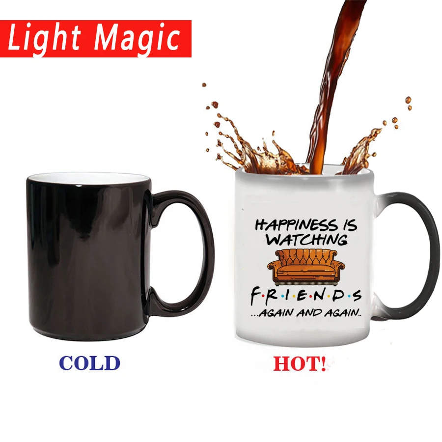 

Personalised Friends Gift Mug Color Changing Coffee Mugs Cup Friends Gift Custom Printed Name Text Mug