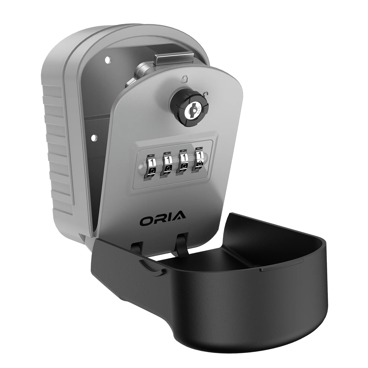 ORIA-صندوق قفل مفتاح مكون من 4 أرقام ، صندوق قفل ، مثبت على الحائط ، مقاوم للماء ، للمنزل والخارج