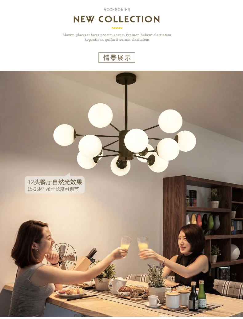 

Vintage magic hanging light stylish sphere ball industrial LOFT Iron droplight Black Gold tree classic modern LED pendant lamp