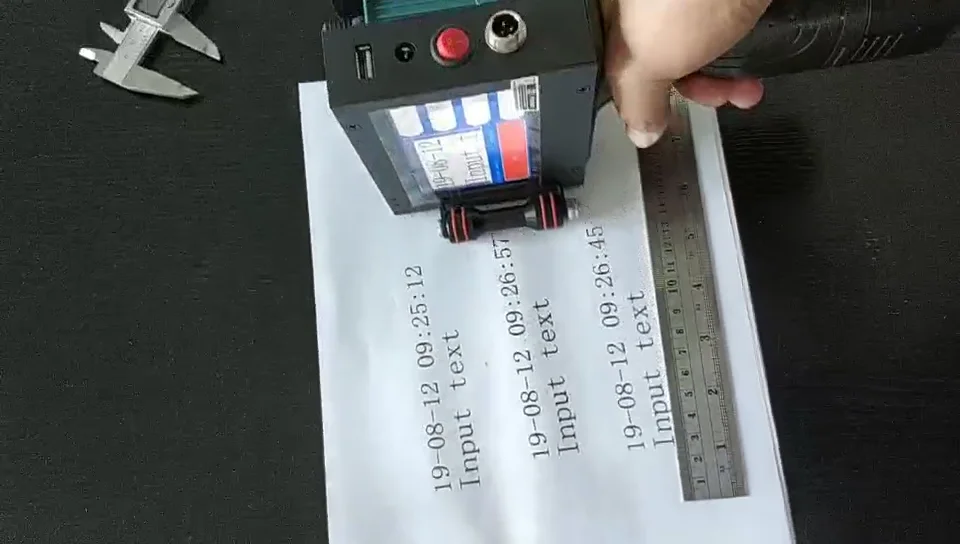 

Industrial Touch Screen 12.7mm Barcode Logo Handheld Inkjet Printer Support OEM Customize