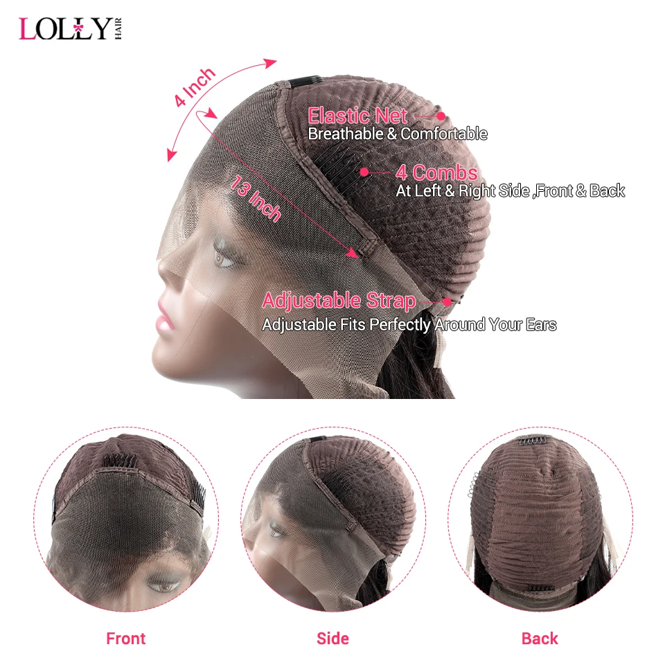 На палочке волос 2x4 средняя часть закрытие индийские прямые натуральные волосы