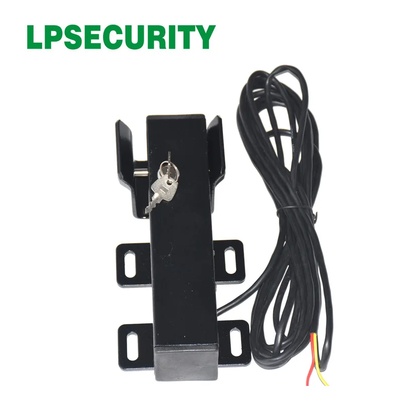 LPSECURITY открытый использовать 12 В 24VDC открывалка ворот Мотор Электрический замок защелка для распашных рычагов ворот