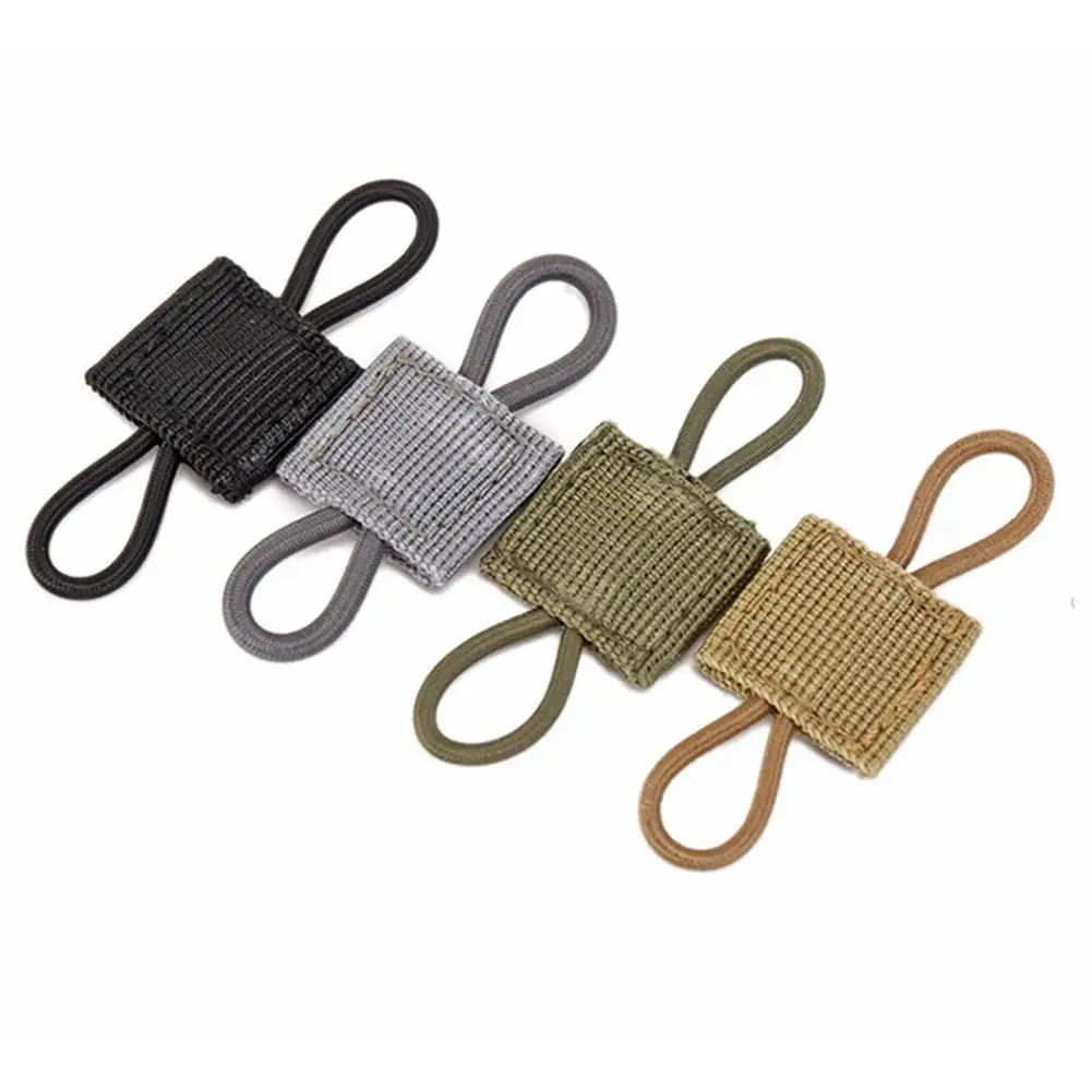 

Tactical MOLLE Elastic Molle Ribbon Buckle Tactical Retainer Rope Elastic Pipe Stick Binding Webbing Buckle For Antenna W7L6