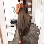 Повседневные платья для беременных, модные летние Нестандартные Свободные платья макси на бретельках, платья для беременных, пляжные костюмы в стиле бохо