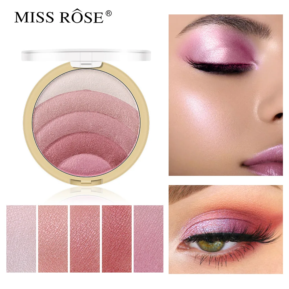

Newest 10 Colors Rose Eyeshadow Palette Waterproof High Gloss Shimmer Pigmented Eye Shadow Palette Makeup Cosmetic 2021