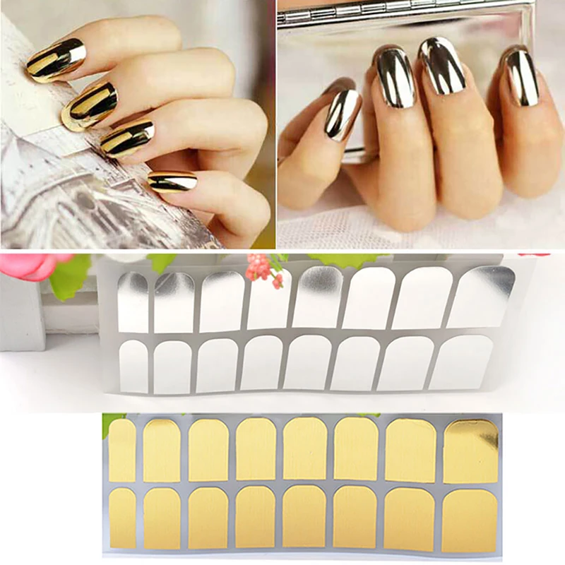 2 комплекта смешанный дизайн новый набор наклеек для дизайна ногтей Черная