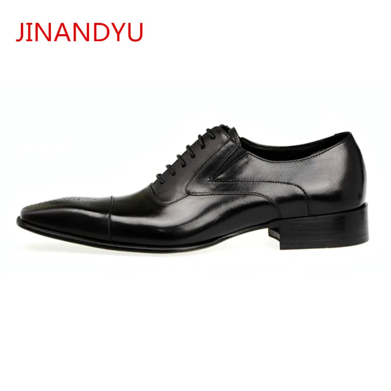 

Мужские классические деловые туфли, коричневые, черные кожаные туфли, винтажные броги, элегантная Свадебная обувь для мужчин, размер 48 см