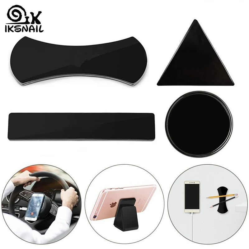 

IKSNAIL Sticky Gel Pad Car Holder For Mobile Phone & Tablets Portable Strong Stand Stick Glue Sticker Anti Slip Mat Washable