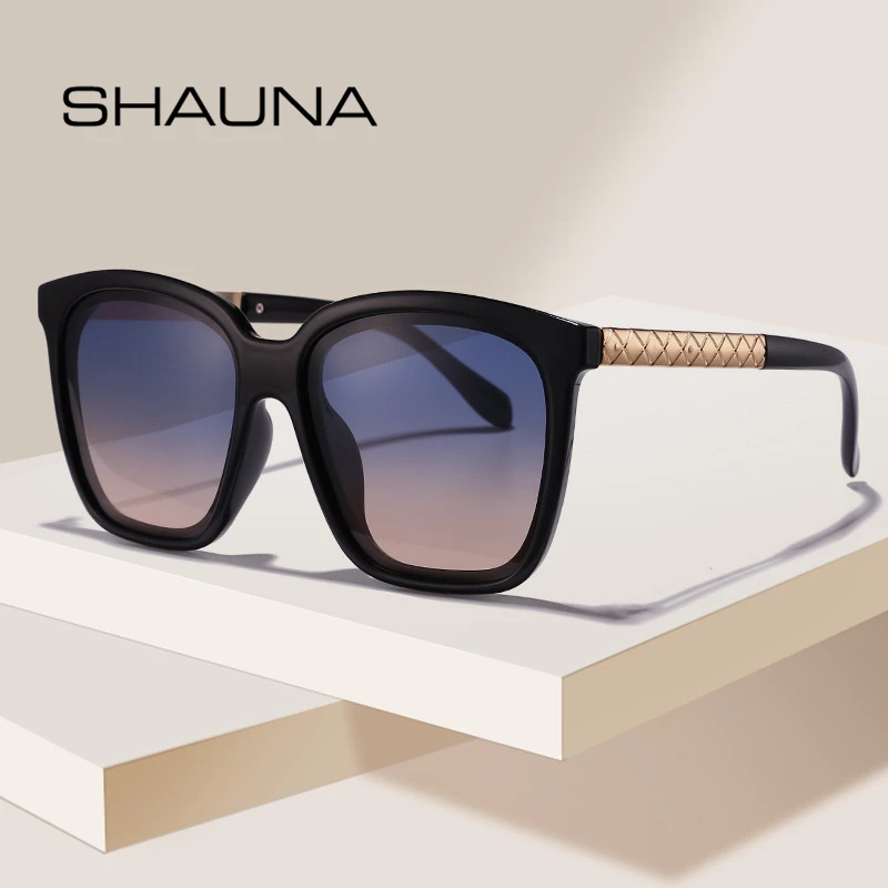 

SHAUNA 2020 New Fashion Women Oversized Square Polarized Sunglasses Trending Ladies Gradient Lens Driving Protect Glasses Shade
