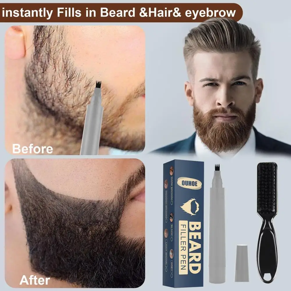 

Men Beard Growth Pen Facial Hair Moustache Repair Shape Regrowth Pen Beard Enhancer Nourish Shaping Anti Hair Loss Styling Kit