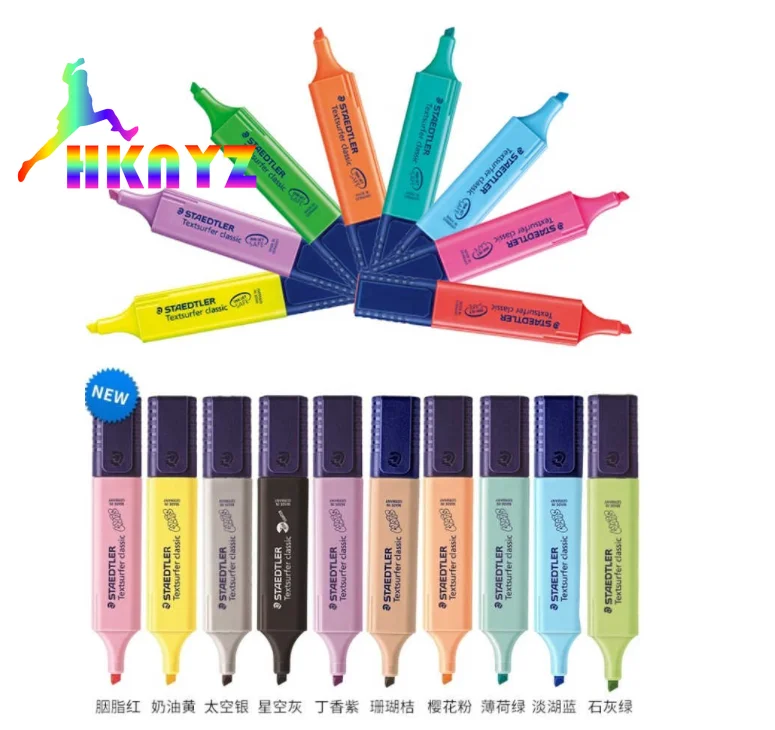 

Набор маркеров Staedtler Textsurfer, 18 классических и новых, 8 классических и 10 маркеров макарон