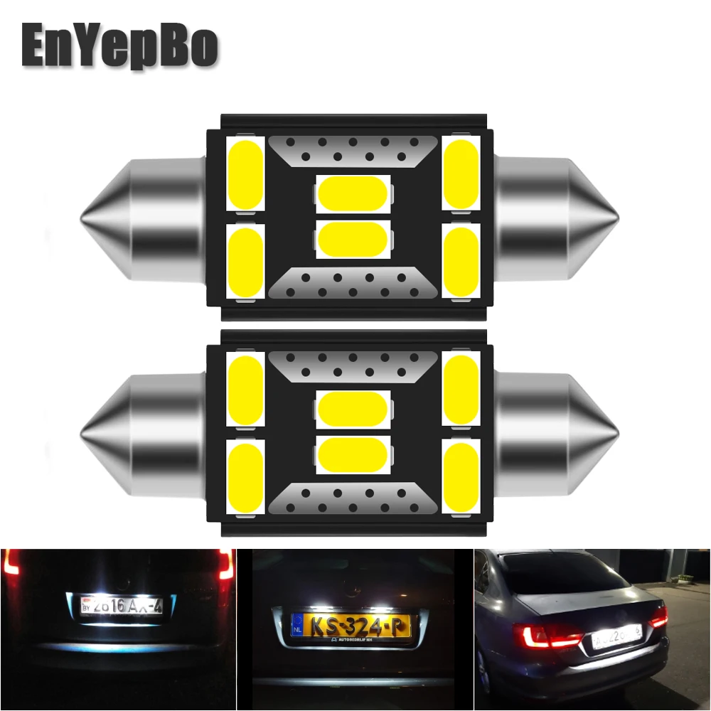Светодиодный светильник для номерного знака 2 шт. C5W 36 мм Volkswagen VW Passat B5 B6 3c Golf 3 4 5 6