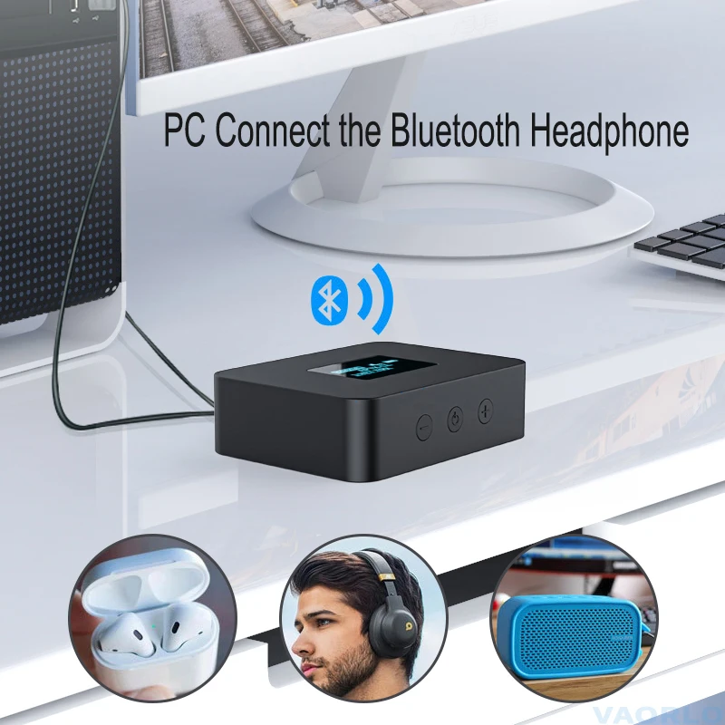 DISOUR CSR 5 0 Bluetooth аудио передатчик APTX HD/LL SPDIF коаксиальный 3 мм AUX OLED Дисплей для ТВ