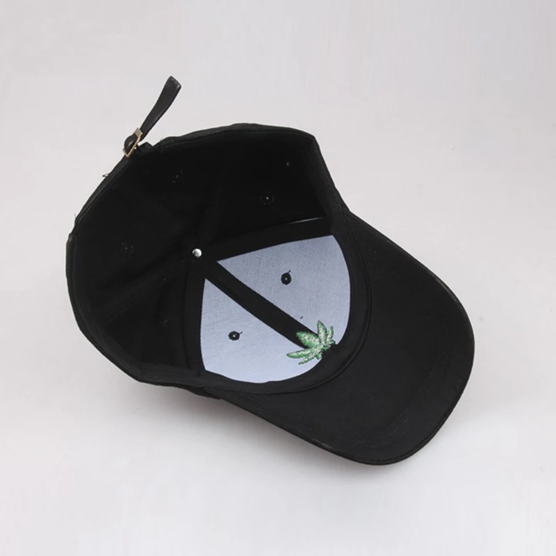 Модная хлопковая бейсболка в стиле хип-хоп с вышитыми листьями шляпа для папы