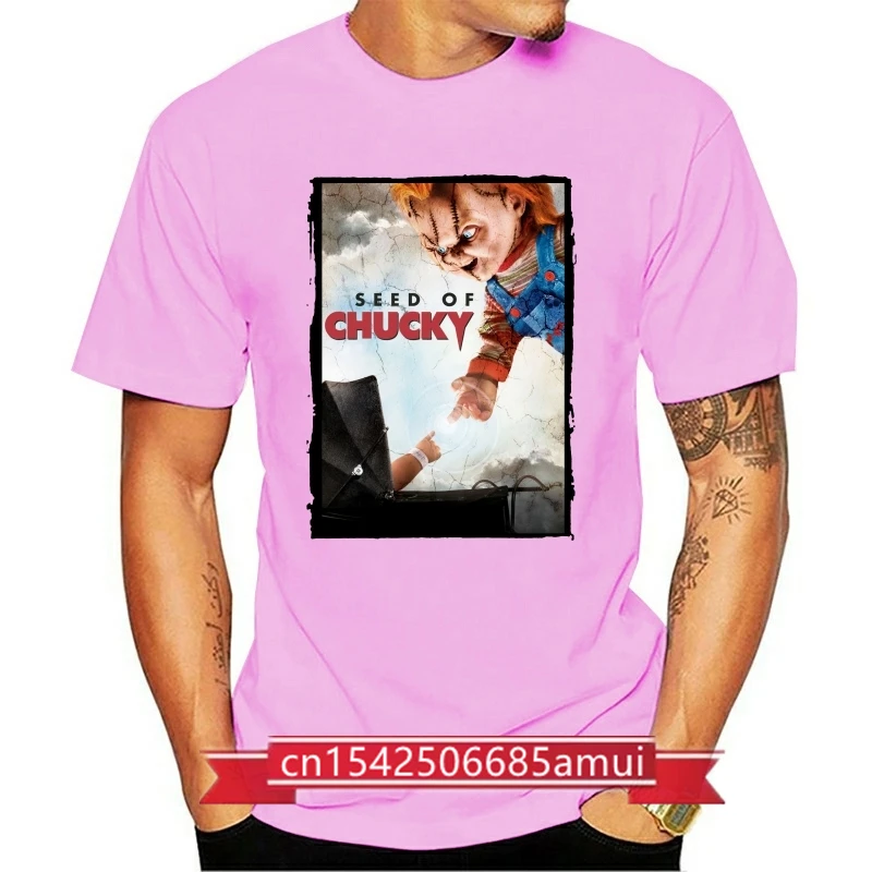 

Seed Of Chucky Movie Comedy Slasher Poster Cool Vintage Retro T Shirt 489 Men Clothes Tee Shirt