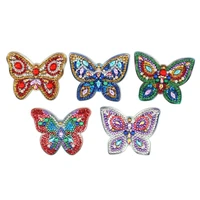 butterfly design diamond keychain keyring diamond painting kits diamond embroidery cross stitch bag pendant ornament gift